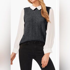 Nordstrom top and sweater in one.